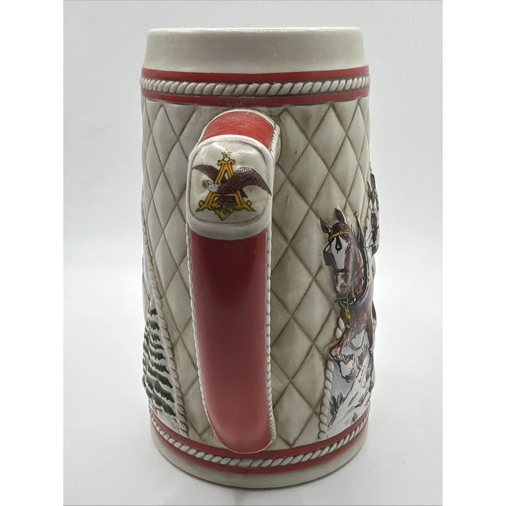 Budweiser 1985 Holiday Beer Stein Limited Edition 